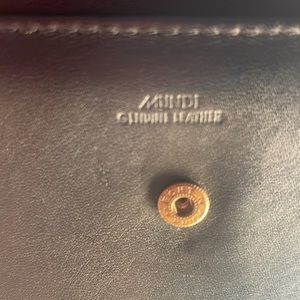 Mundi vintage authentic leather black wallet